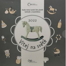 Sada oběžných mincí ČR 2022 Narození dítěte